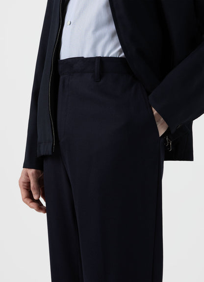 Mens Travel Wool Trouser In Navy Mtrs3089 Buaa