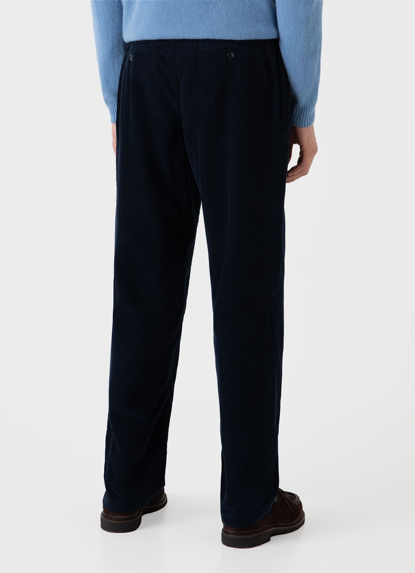 Mens Cord Chore Trouser In Navy Mtrs3099 Buaa