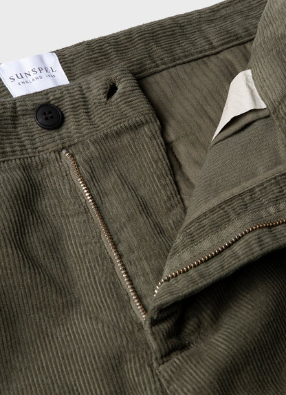 Mens Cord Chore Trouser In Khaki Mtrs3099 Gngy