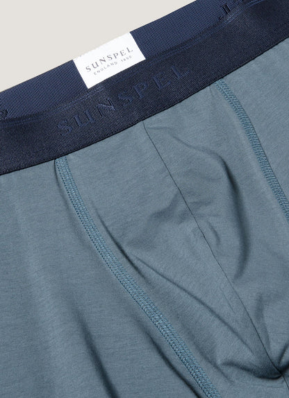 Mens Cotton Stretch Boxer Briefs In Dark Petrol Mtru4614 Bujy