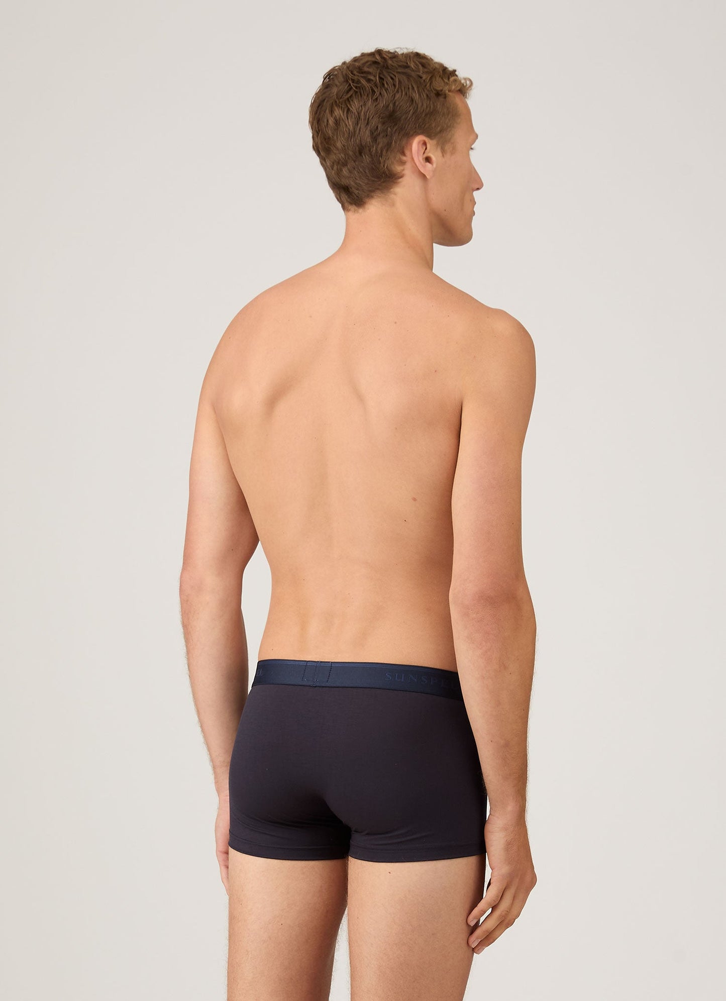 Mens Tencel Trunks In Navy Mtru4621 Buaa