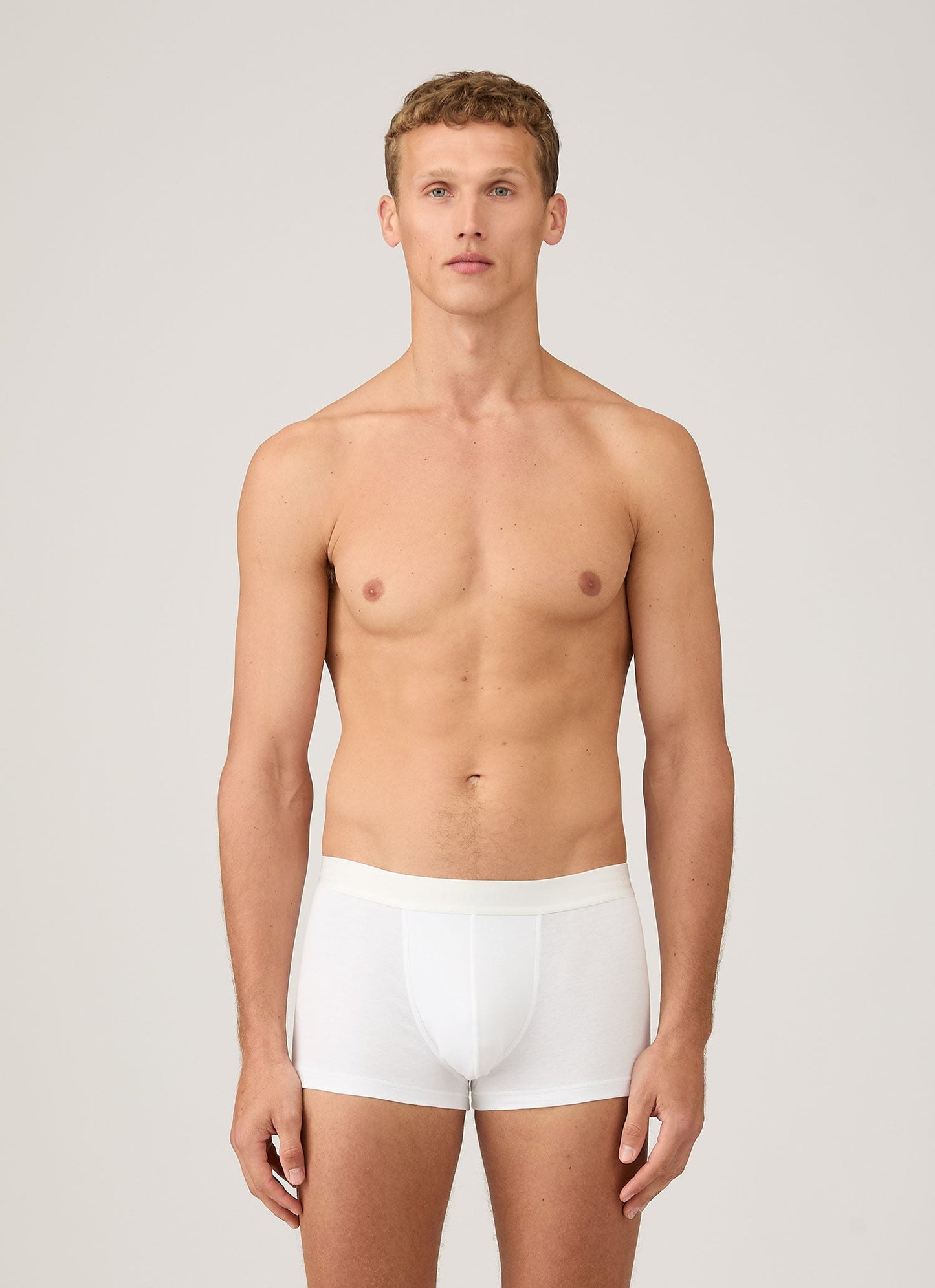 Mens Sea Island Cotton Trunks In White Mtru4622 Whaa