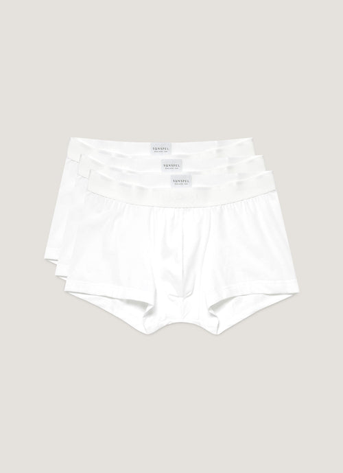 Mens Multipack Stretch Cotton Trunks In White Packm43 Whaa