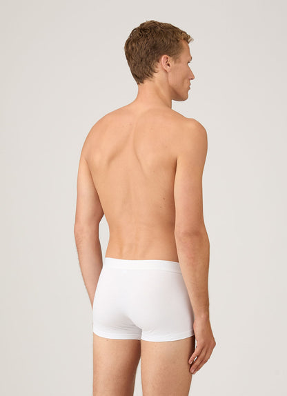 Mens Multipack Stretch Cotton Trunks In White Packm43 Whaa