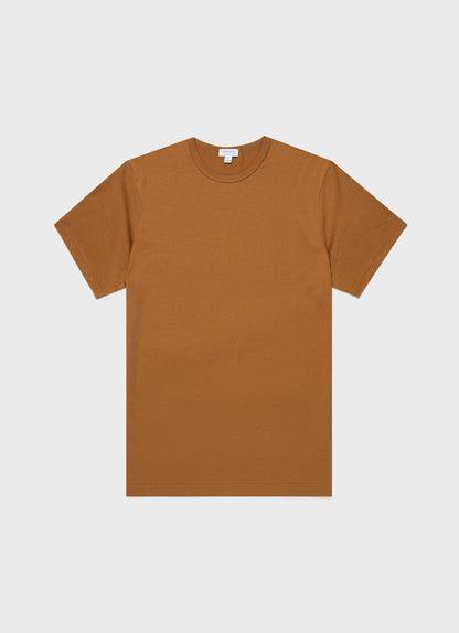 Mens Classic Tshirt In Golden Brown Mtsh0001 Brfo