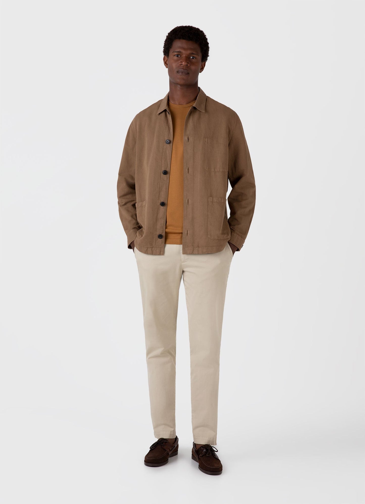 Mens Classic Tshirt In Golden Brown Mtsh0001 Brfo