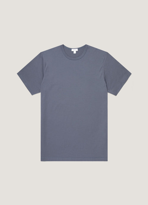 Mens Classic Tshirt In Slate Blue Mtsh0001 Buua