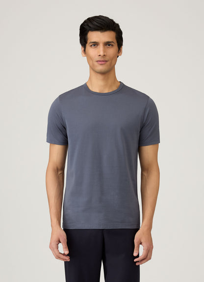 Mens Classic Tshirt In Slate Blue Mtsh0001 Buua