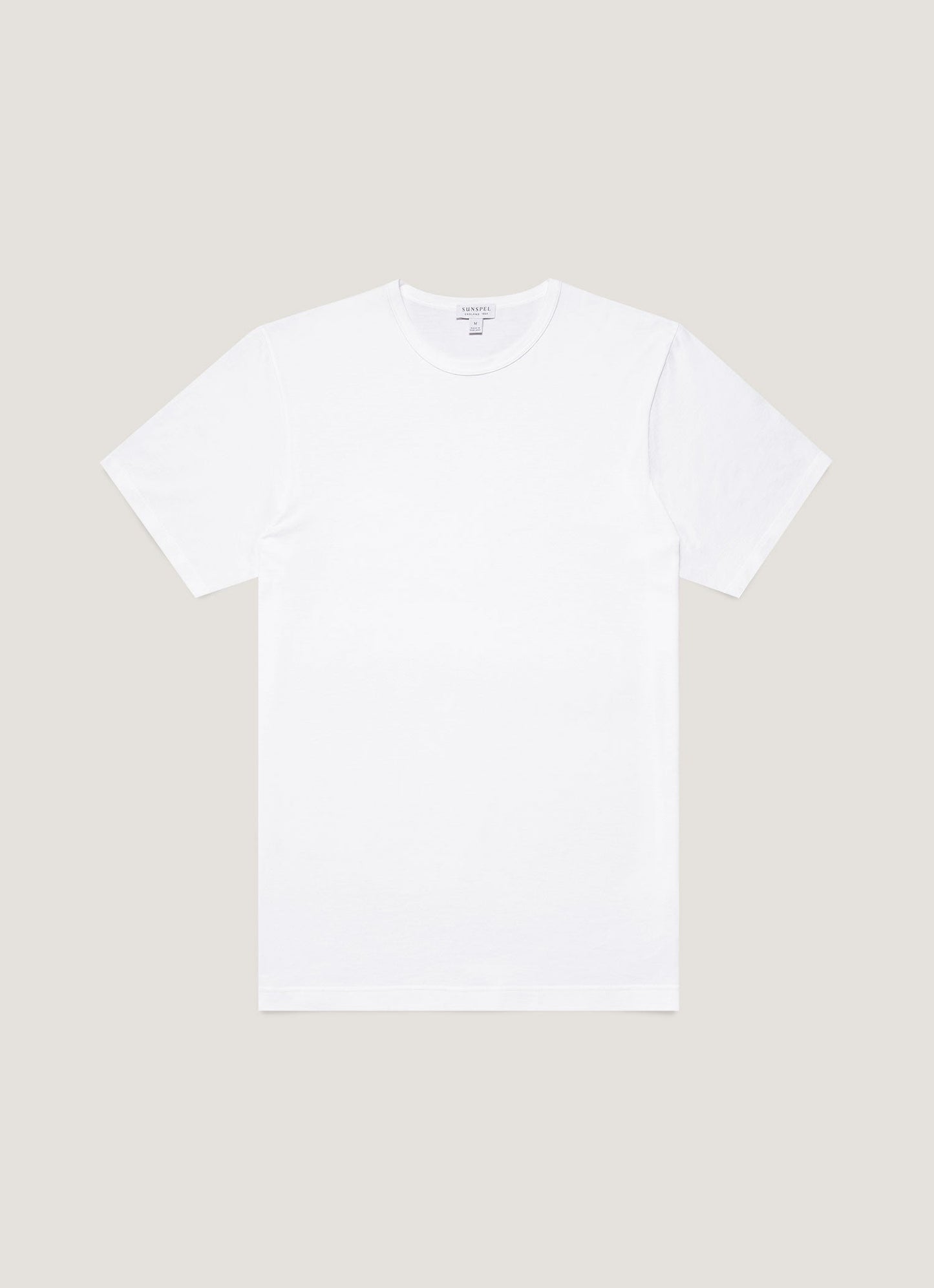 Mens Short Sleeve Crew Neck T Shirt White