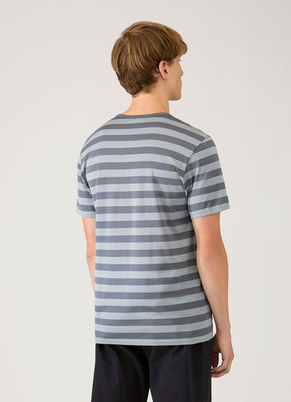 Mens Classic Tshirt In Stone Blue Slate Blue Mtsh0001Bs Stoc