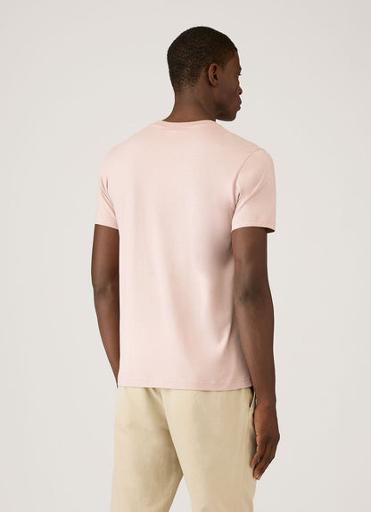 Mens Riviera Midweight Tshirt In Pale Pink Mtsh0007R Pkbj