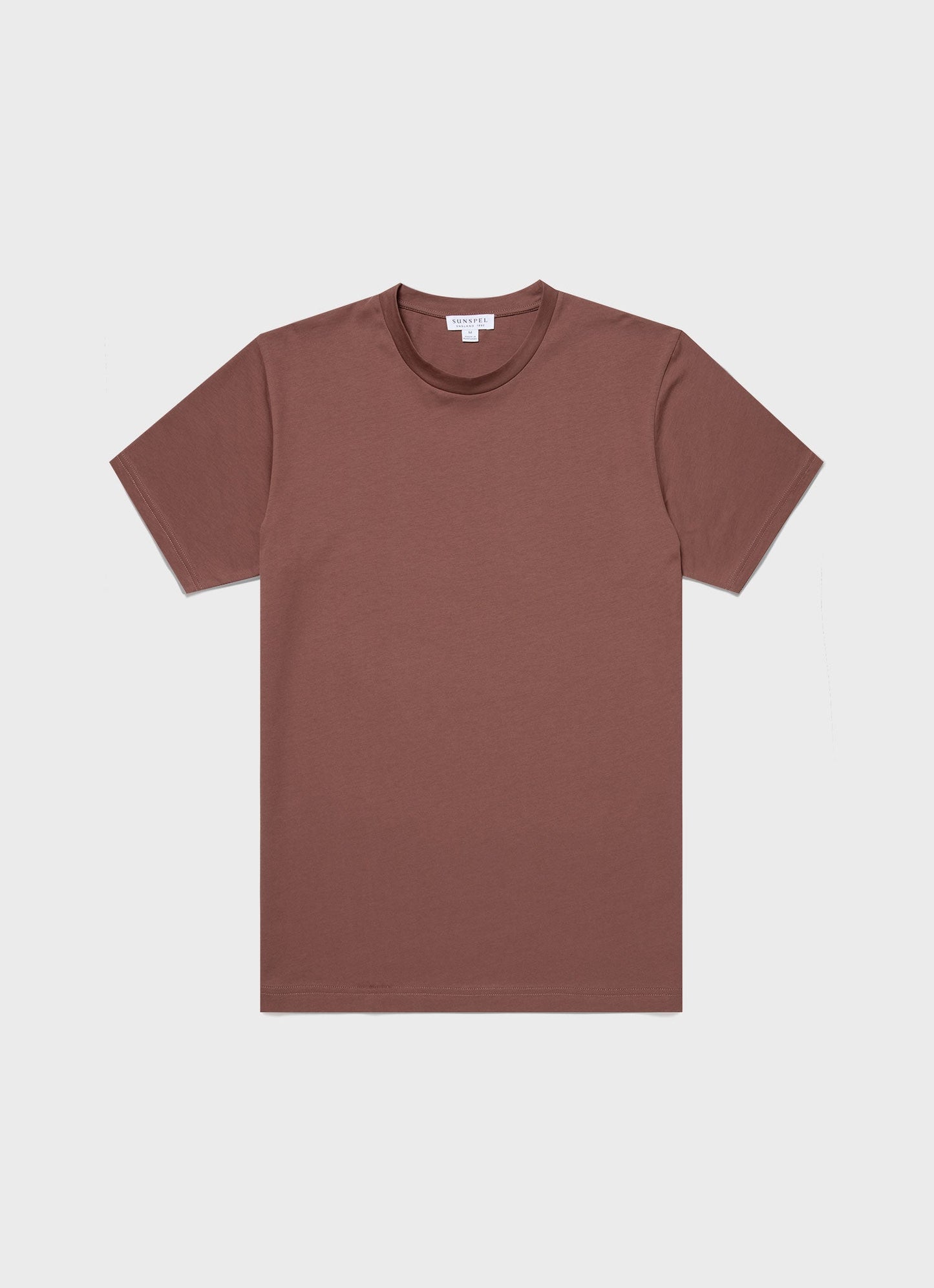 Mens Riviera Midweight T Shirt In Brown Mtsh0007S Bret