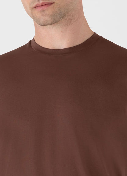 Mens Riviera Midweight Tshirt In Cocoa Brown Mtsh0007S Brfn