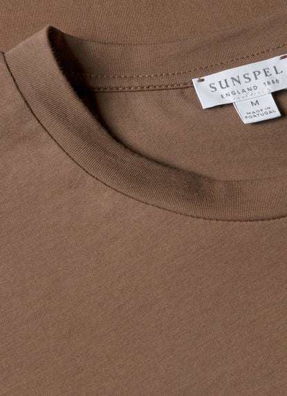 Mens Riviera Midweight Tshirt In Bark Mtsh0007S Brgc