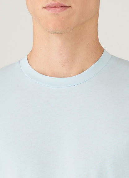 Mens Riviera Midweight Tshirt In Frost Blue Mtsh0007S Buwo