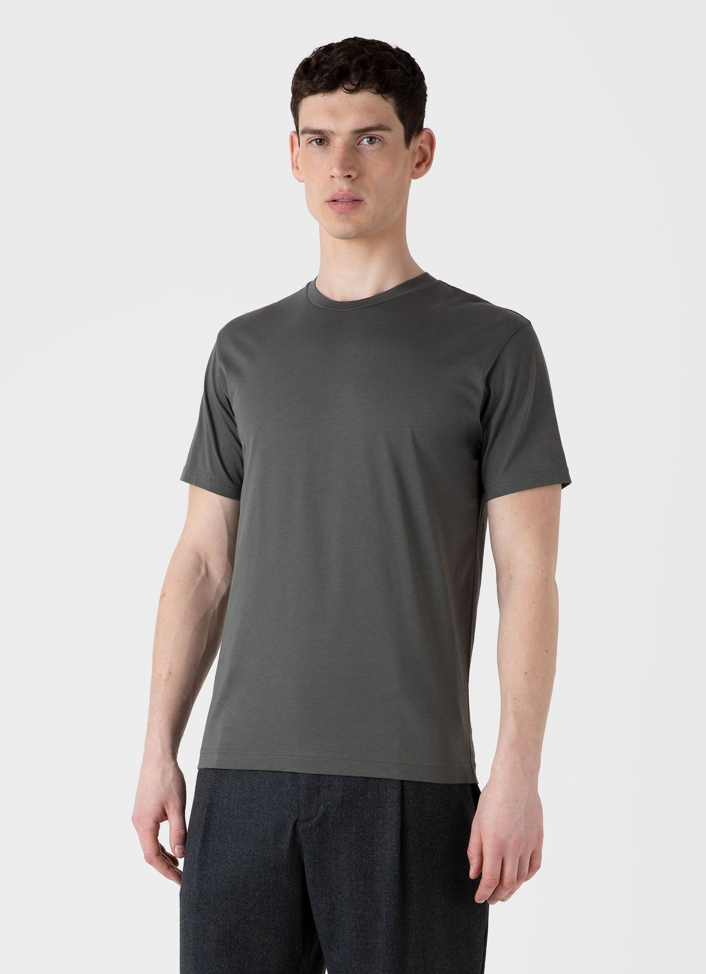 Mens Riviera Midweight Tshirt In Drill Green Mtsh0007S Gnhv