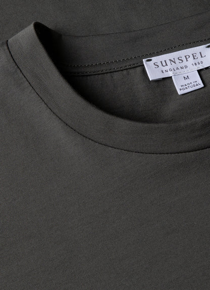 Mens Riviera Midweight Tshirt In Drill Green Mtsh0007S Gnhv
