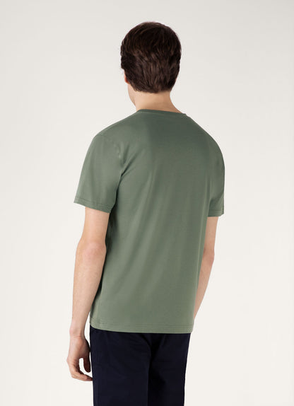 Mens Riviera Midweight Tshirt In Dusk Green Mtsh0007S Gnij