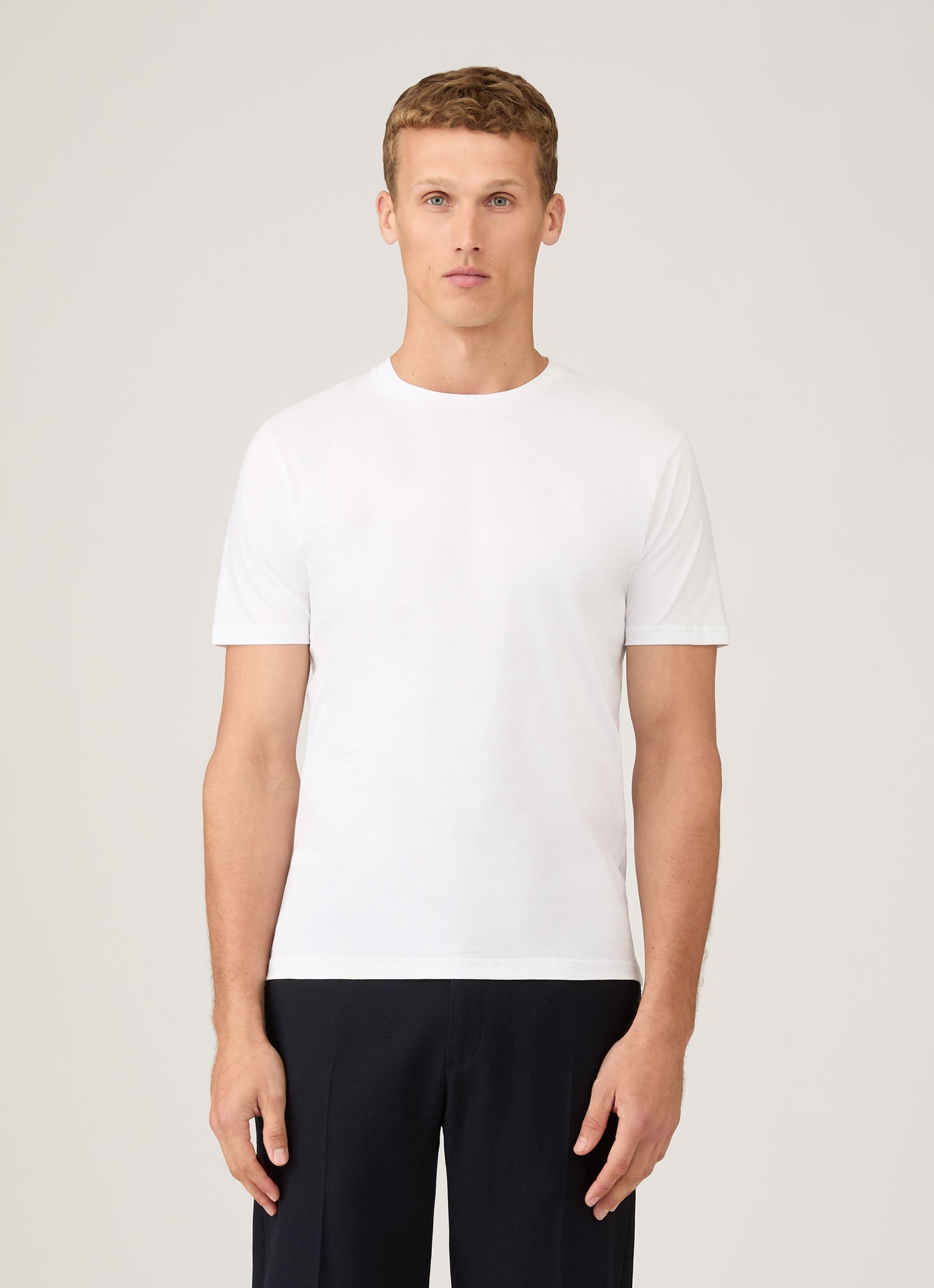 Mens Riviera Crew Neck T Shirt White