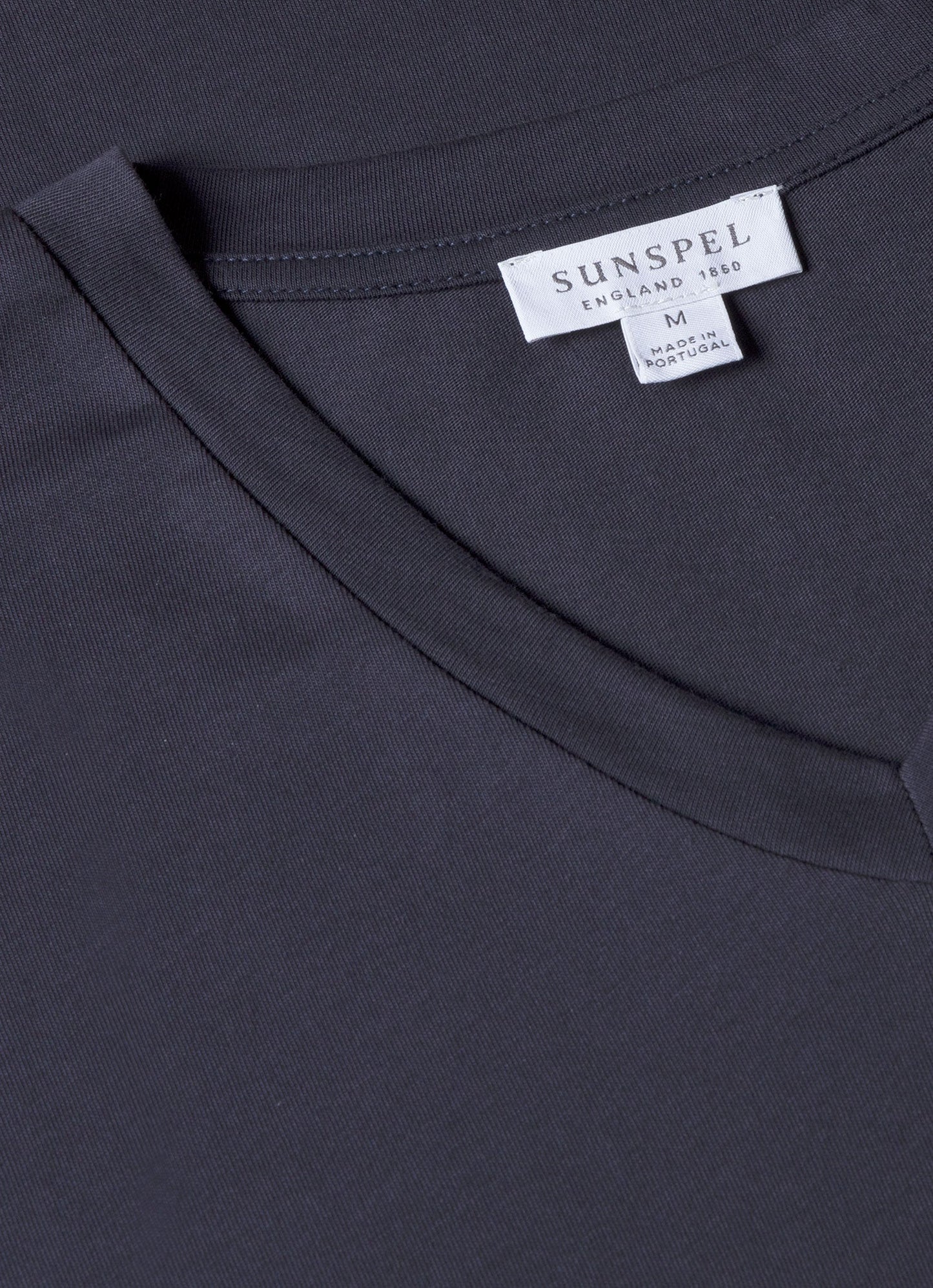 Mens Riviera V Neck T Shirt In Navy