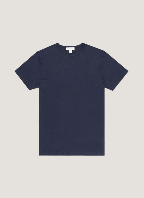 Mens Sea Island Cotton Tshirt Navy Mtsh0063