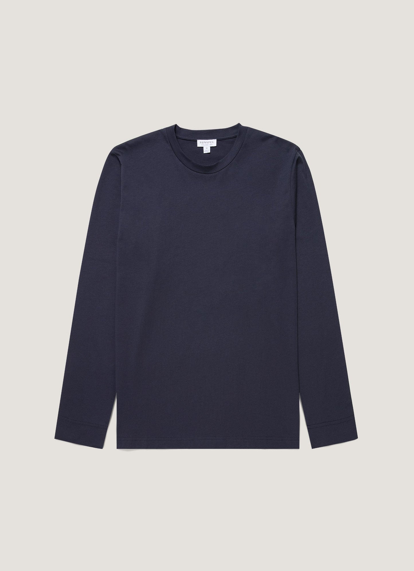 Mens Long Sleeve Riviera T Shirt In Navy
