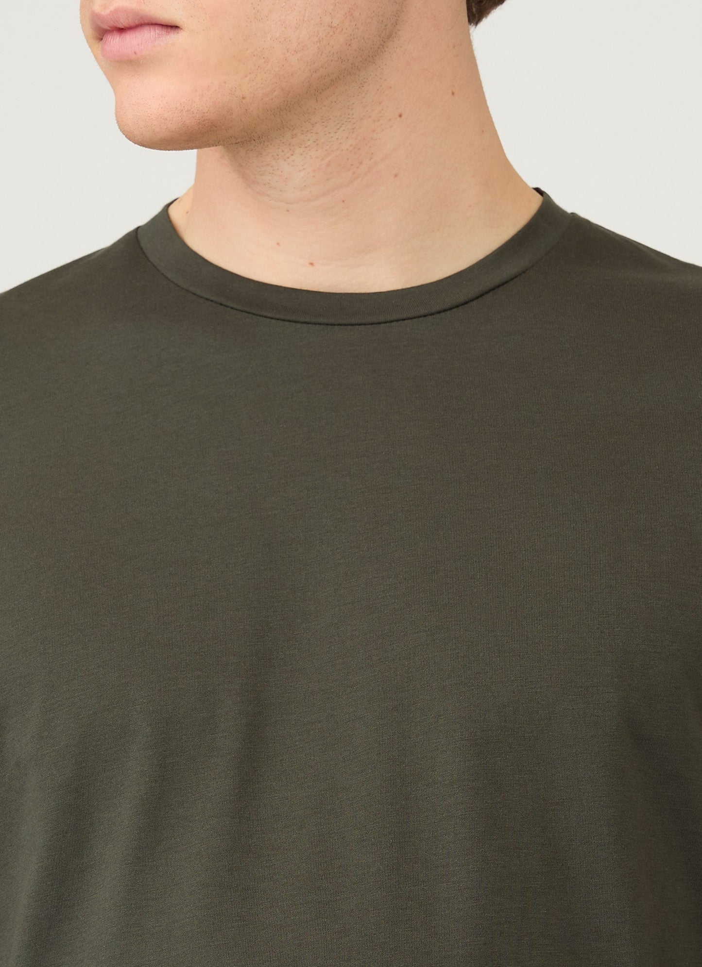 Mens Long Sleeve Riviera Midweight Tshirt In Dark Green Mtsh0136S Gnin