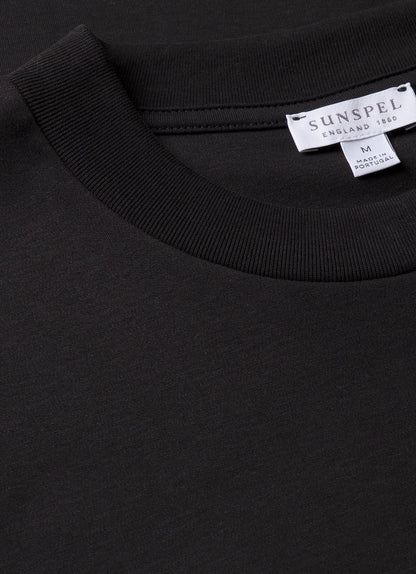 Mens Oversized Heavyweight Tshirt In Black Mtsh0180 Bkaa