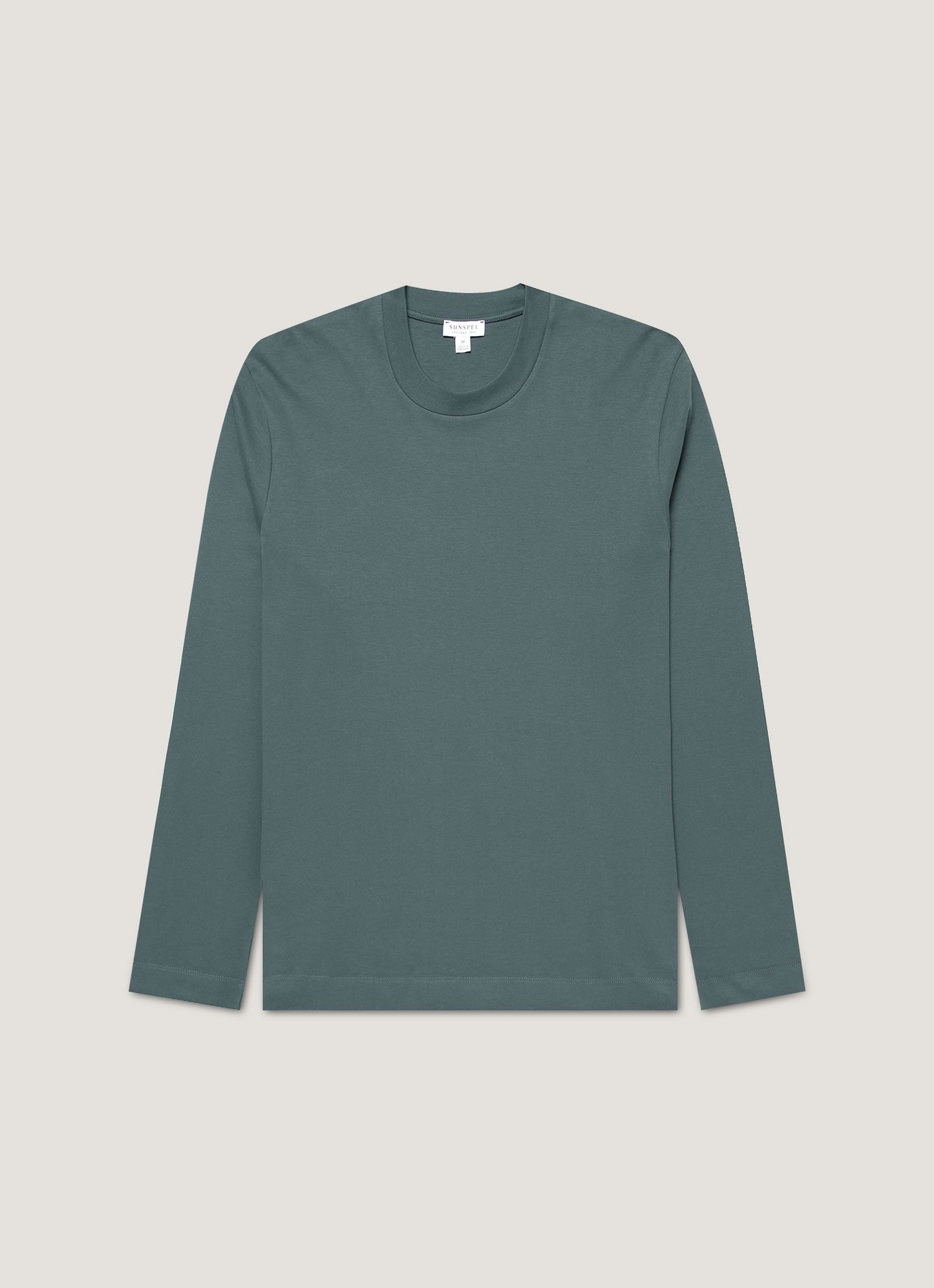 Mens Long Sleeve Heavyweight Tshirt In Dark Petrol Mtsh0182 Gnit