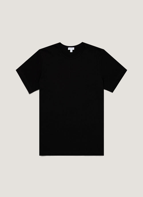 Mens Single Jersey Tshirt In Black Mtsh0187 Bkaa