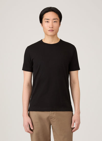 Mens Single Jersey Tshirt In Black Mtsh0187 Bkaa