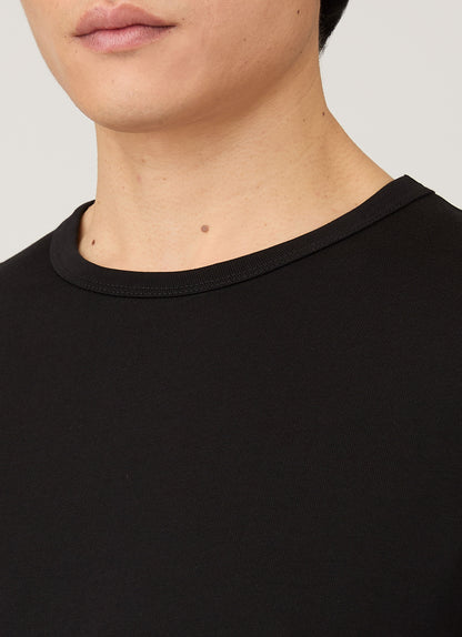 Mens Single Jersey Tshirt In Black Mtsh0187 Bkaa