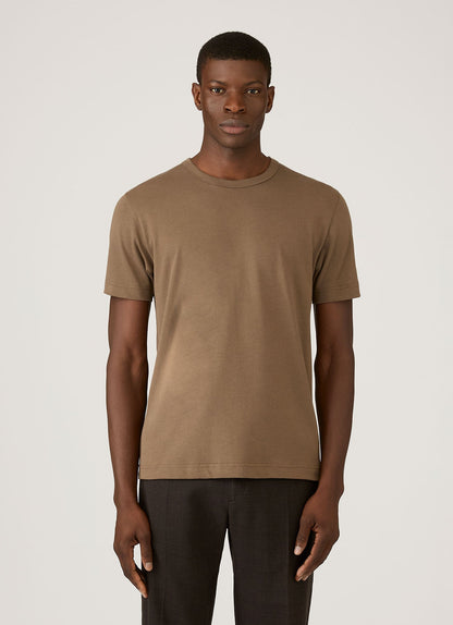 Mens Heavyweight Jersey Tshirt In Dark Cedar Mtsh0187 Brgr
