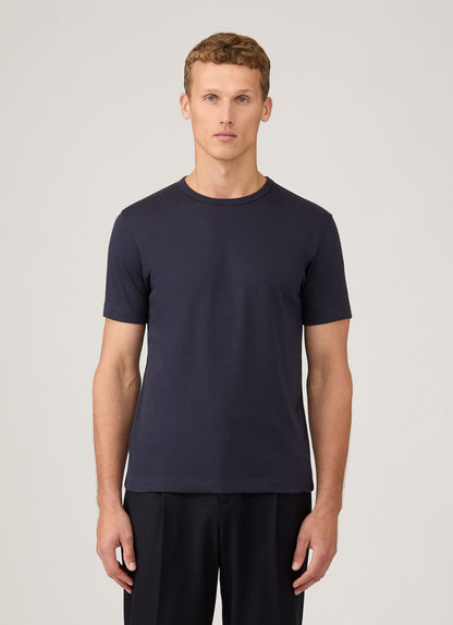 Mens Single Jersey Tshirt In Navy Mtsh0187 Buaa