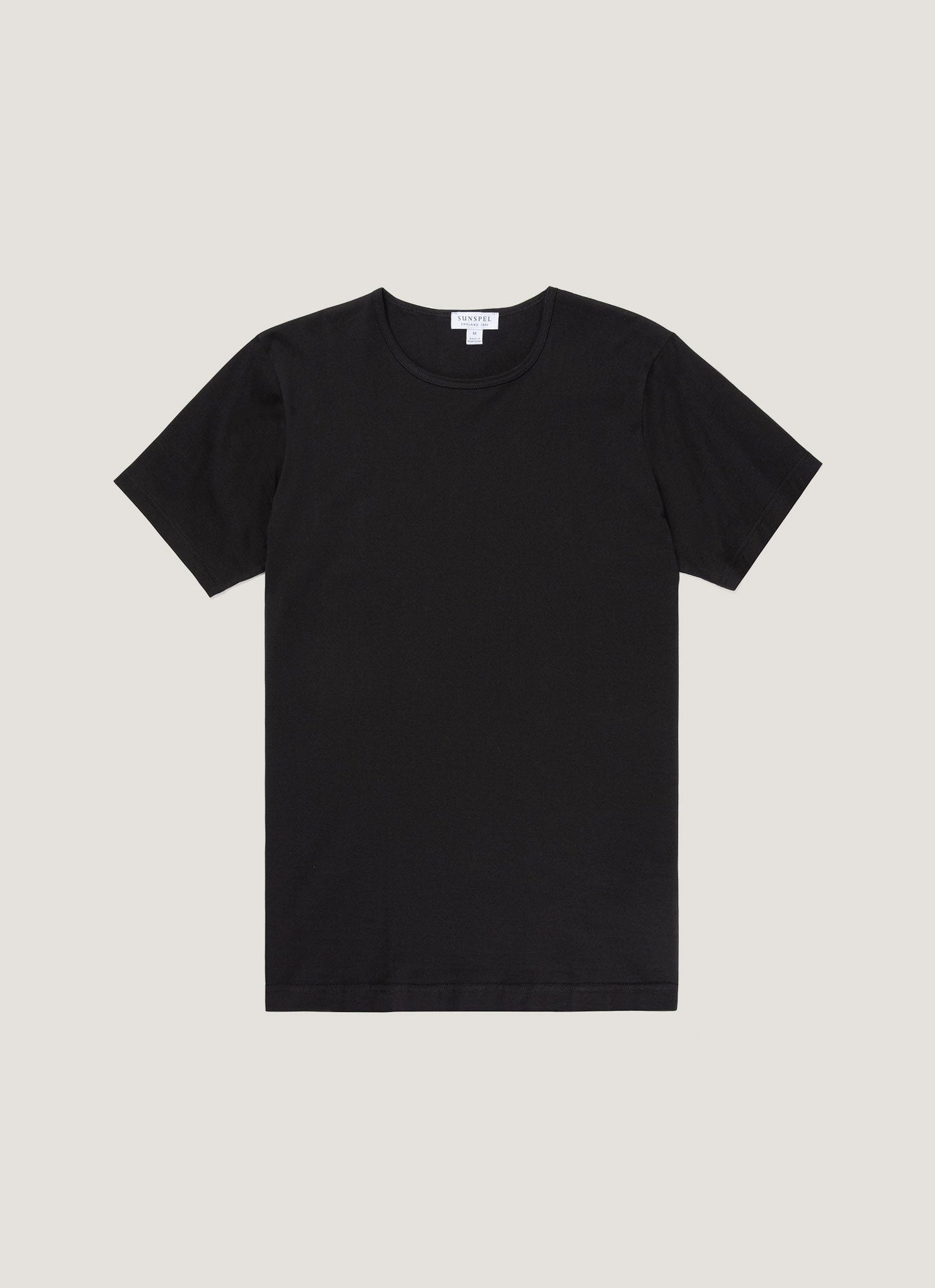 Mens Superfine Cotton Underwear T Shirt In Black Mtsh4001