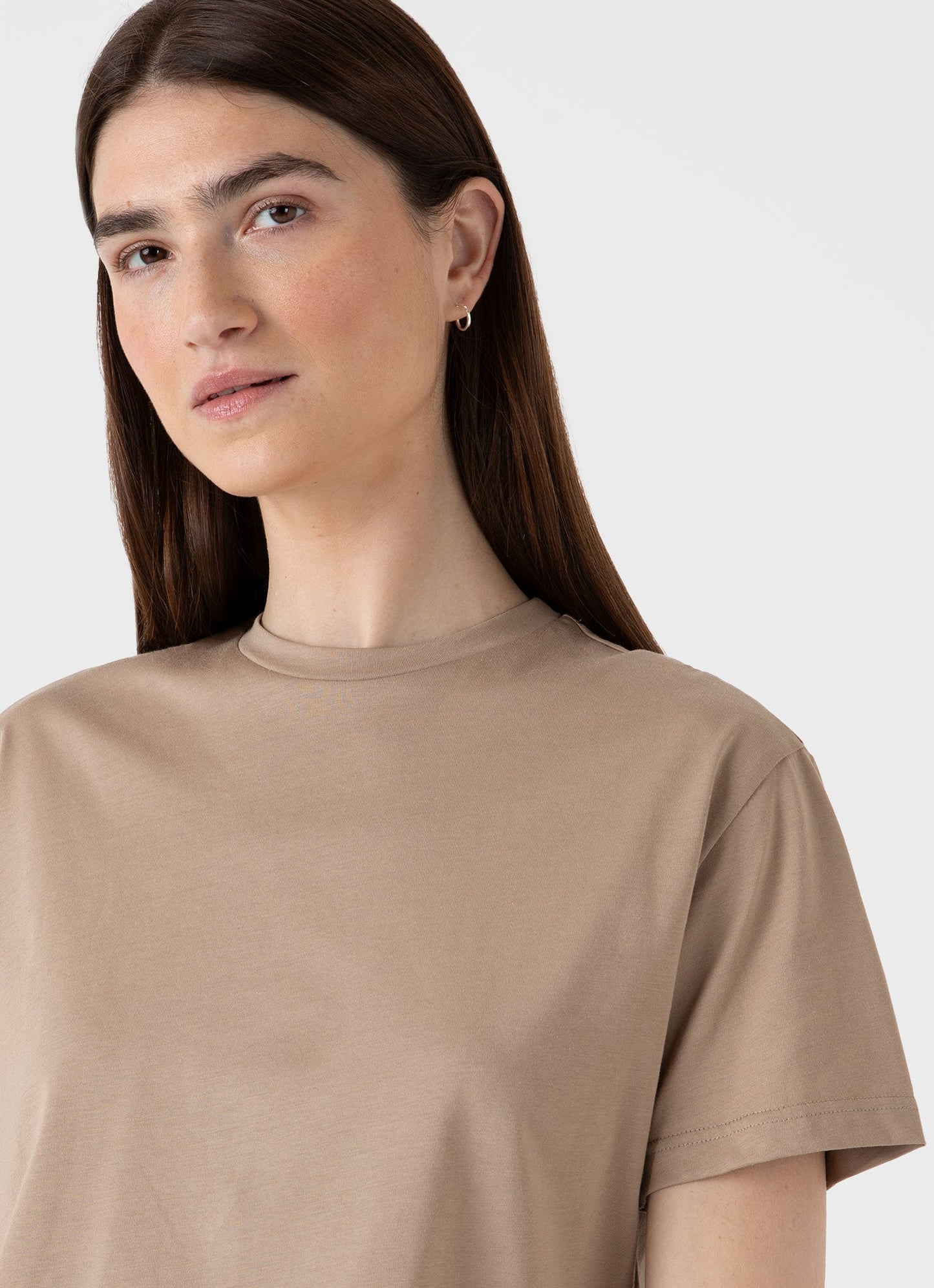 Womens Boy Fit Tshirt In Sandstone Wtsh0087S Brfc